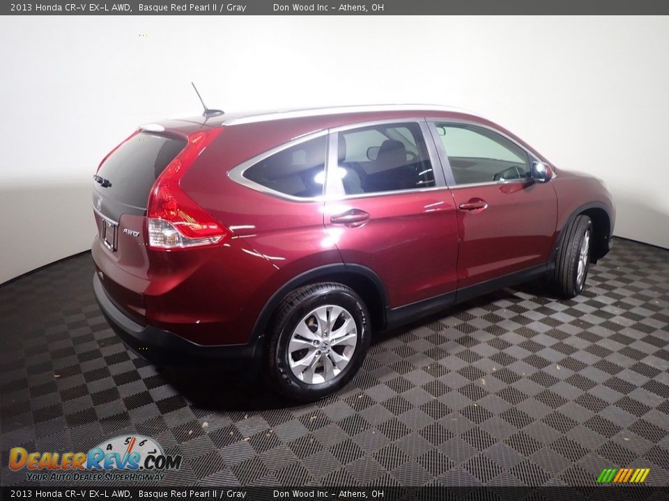 2013 Honda CR-V EX-L AWD Basque Red Pearl II / Gray Photo #18