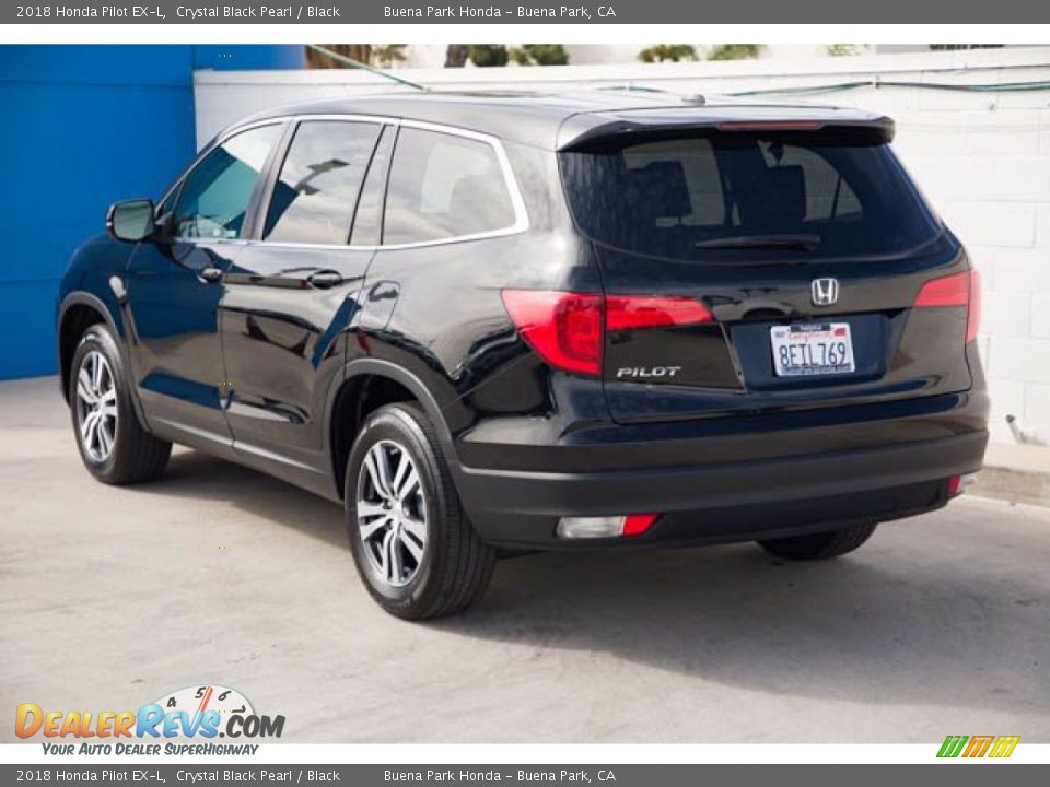 2018 Honda Pilot EX-L Crystal Black Pearl / Black Photo #2