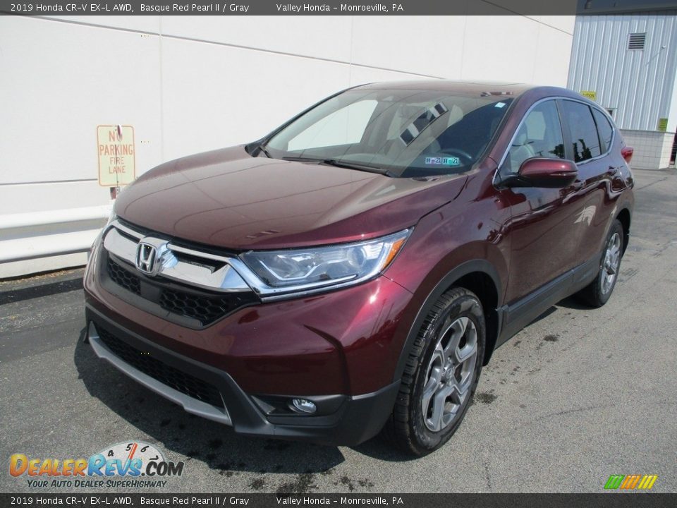 2019 Honda CR-V EX-L AWD Basque Red Pearl II / Gray Photo #9