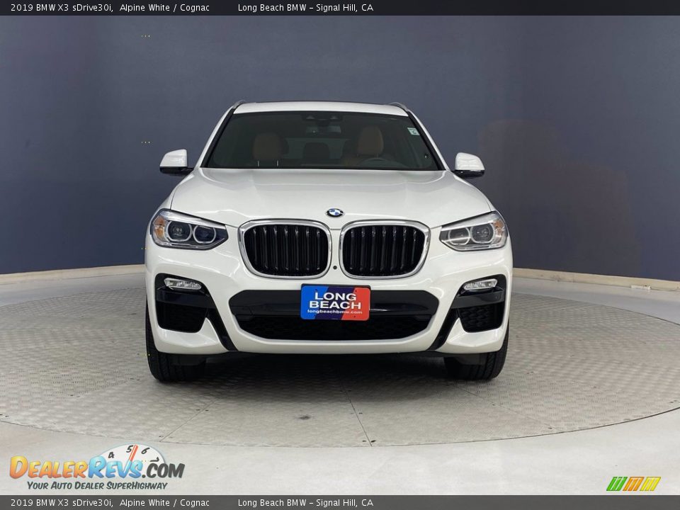 2019 BMW X3 sDrive30i Alpine White / Cognac Photo #2