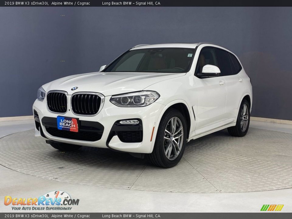 2019 BMW X3 sDrive30i Alpine White / Cognac Photo #3