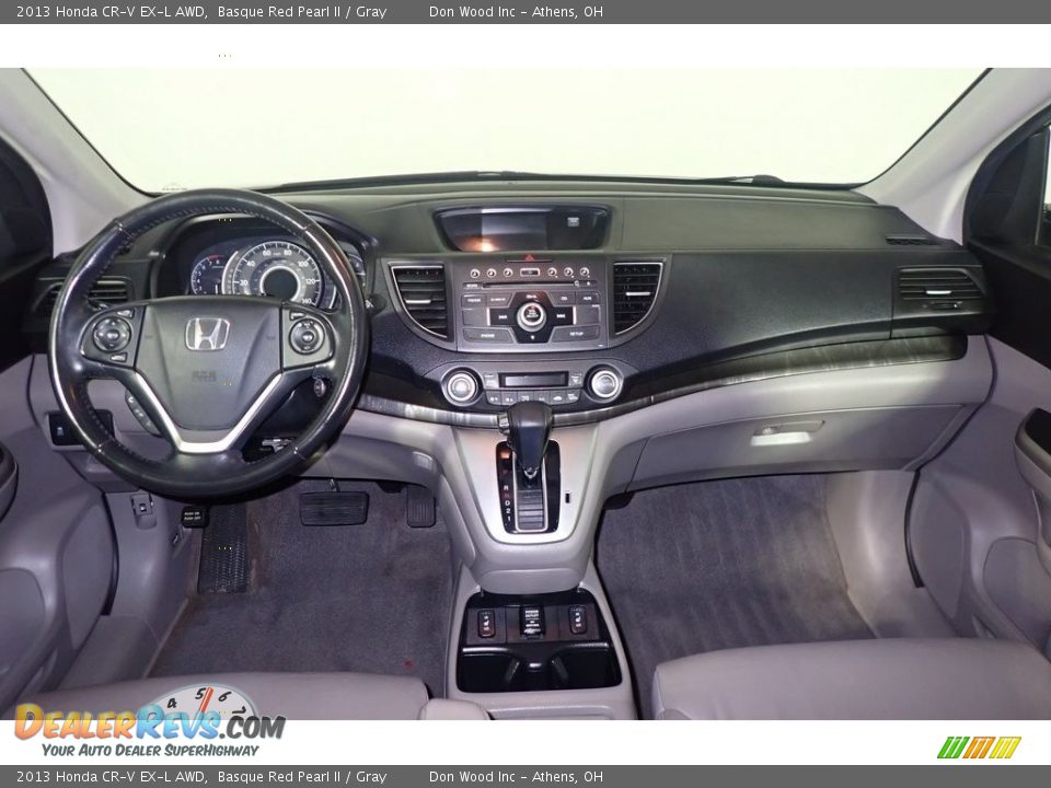 2013 Honda CR-V EX-L AWD Basque Red Pearl II / Gray Photo #25