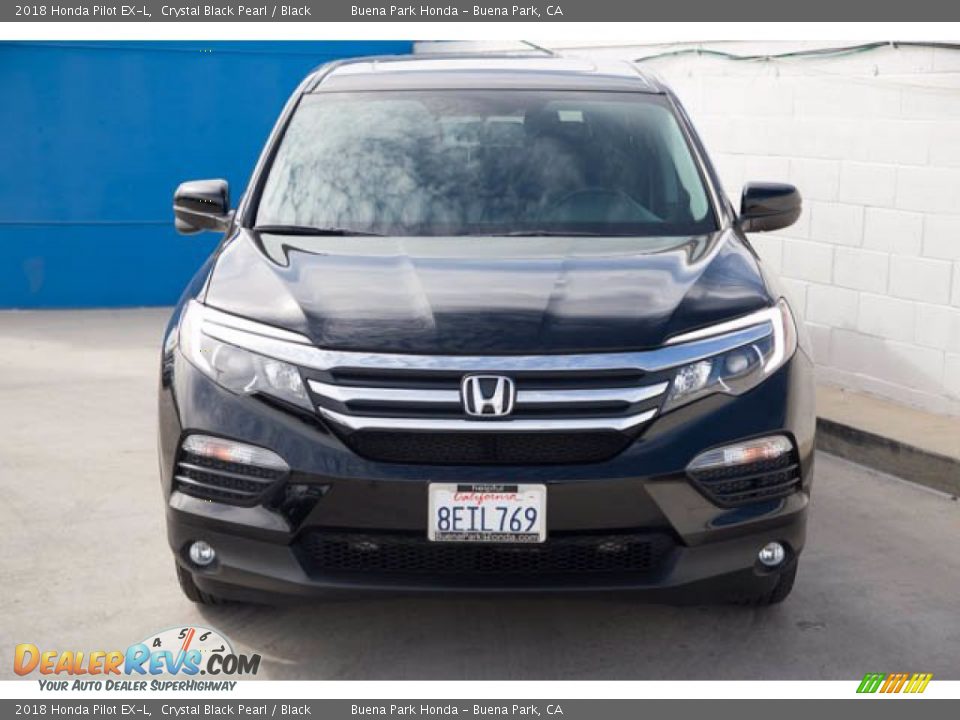 2018 Honda Pilot EX-L Crystal Black Pearl / Black Photo #7