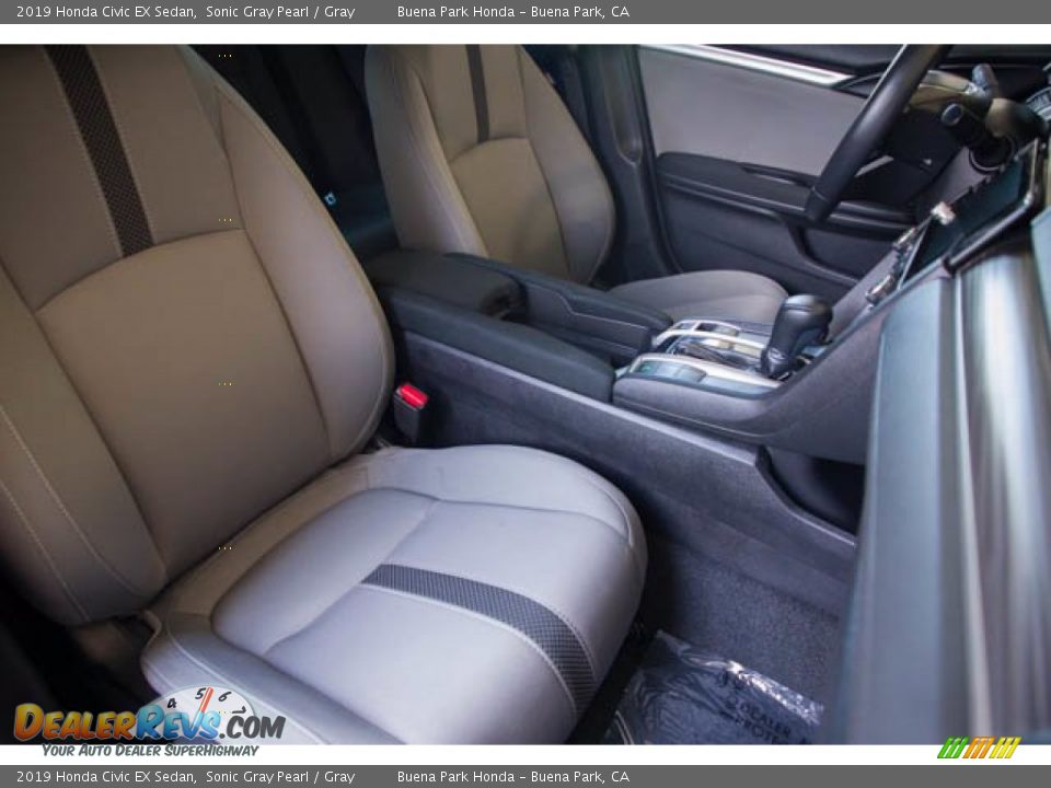 2019 Honda Civic EX Sedan Sonic Gray Pearl / Gray Photo #24