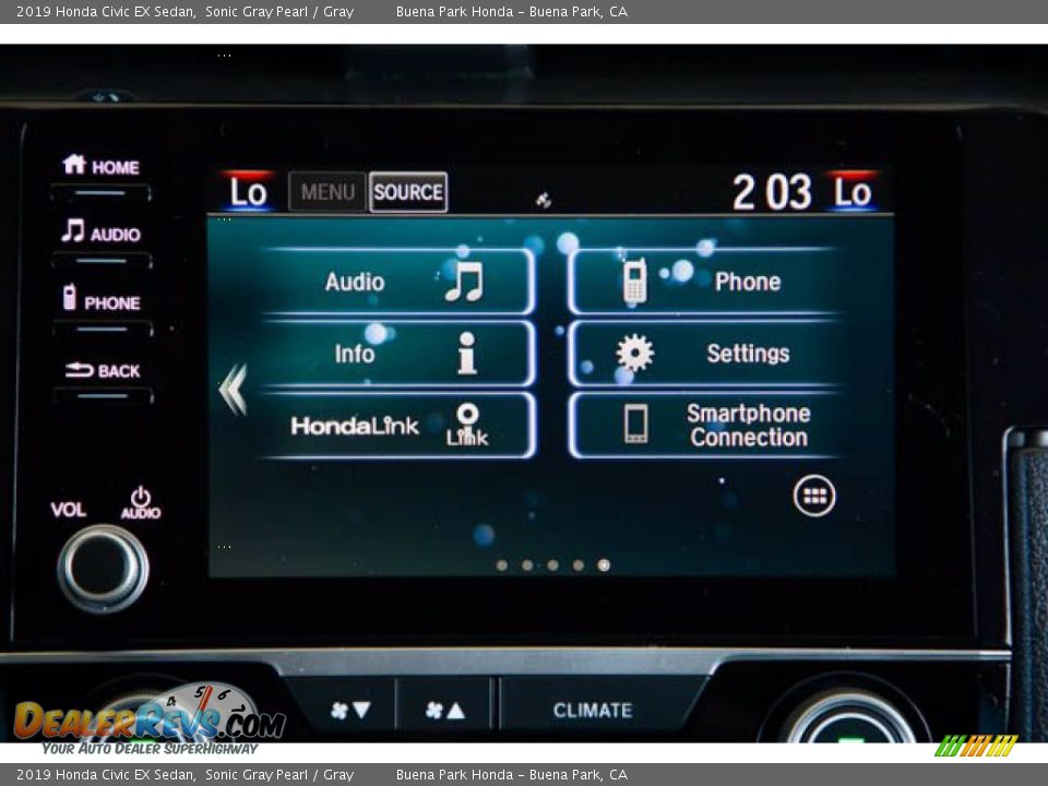 2019 Honda Civic EX Sedan Sonic Gray Pearl / Gray Photo #25