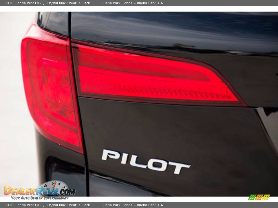 2018 Honda Pilot EX-L Crystal Black Pearl / Black Photo #10