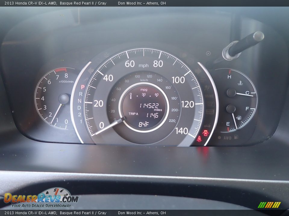 2013 Honda CR-V EX-L AWD Basque Red Pearl II / Gray Photo #29
