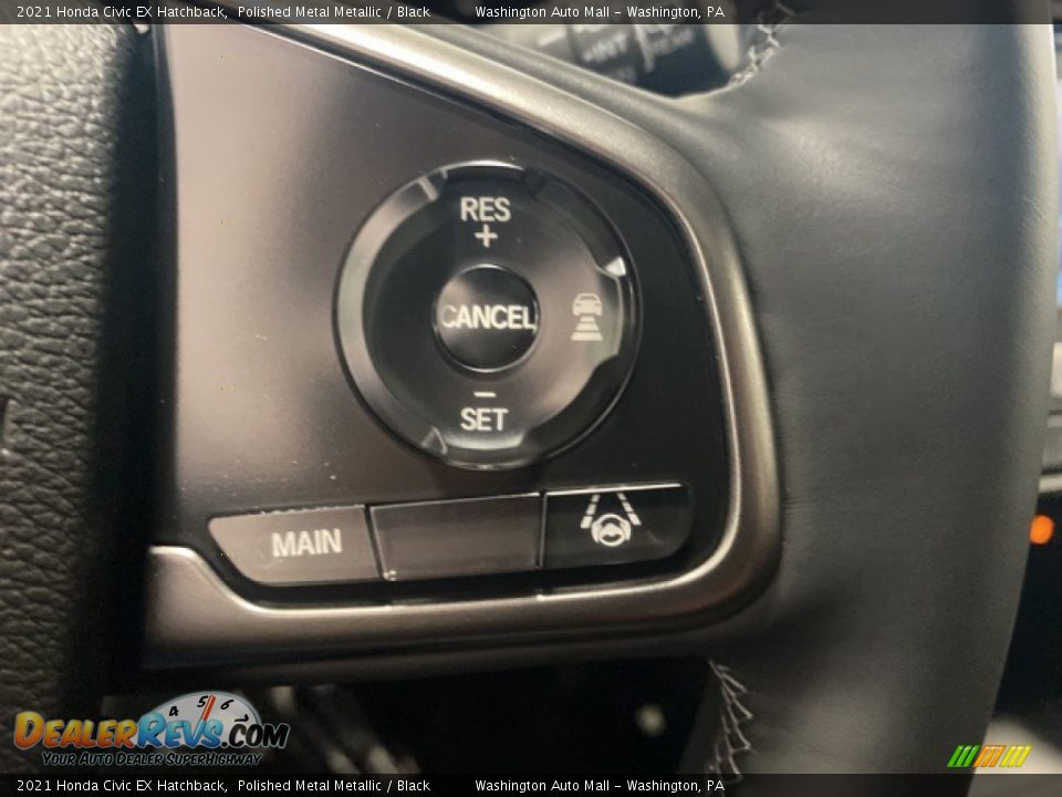 2021 Honda Civic EX Hatchback Polished Metal Metallic / Black Photo #13