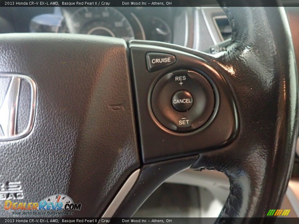 2013 Honda CR-V EX-L AWD Basque Red Pearl II / Gray Photo #31