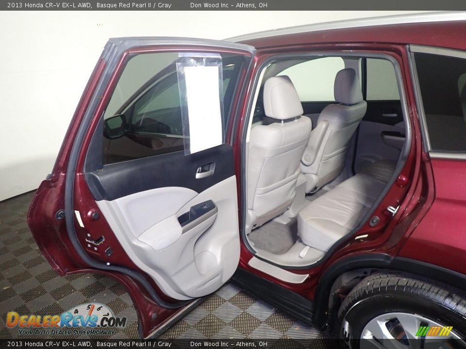 2013 Honda CR-V EX-L AWD Basque Red Pearl II / Gray Photo #35
