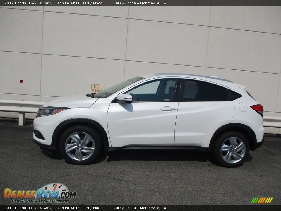 2019 Honda HR-V EX AWD Platinum White Pearl / Black Photo #2