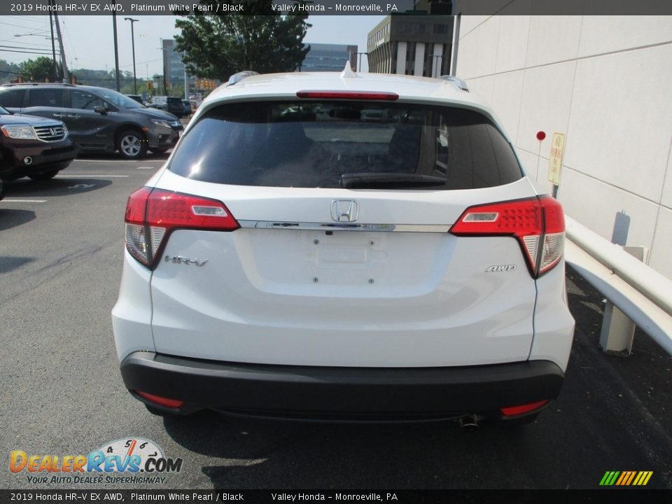 2019 Honda HR-V EX AWD Platinum White Pearl / Black Photo #4