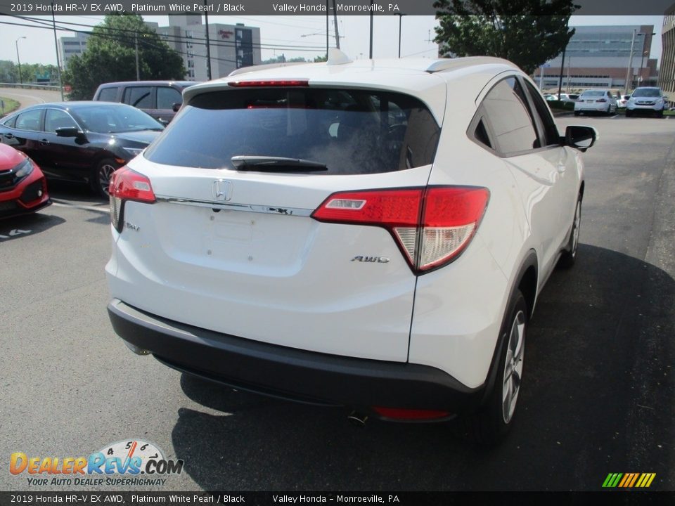 2019 Honda HR-V EX AWD Platinum White Pearl / Black Photo #5