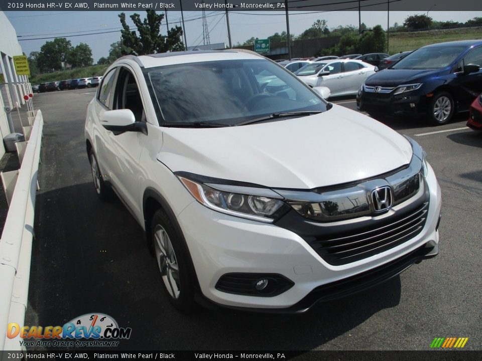 2019 Honda HR-V EX AWD Platinum White Pearl / Black Photo #8