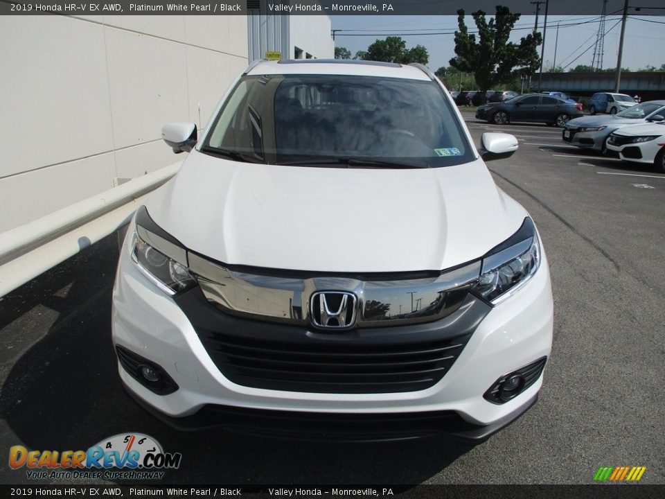 2019 Honda HR-V EX AWD Platinum White Pearl / Black Photo #9