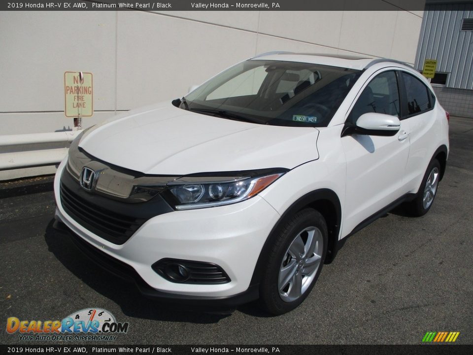 2019 Honda HR-V EX AWD Platinum White Pearl / Black Photo #10