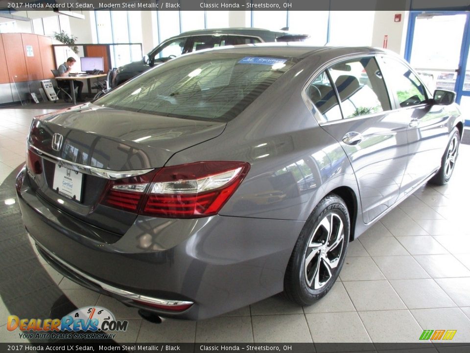 2017 Honda Accord LX Sedan Modern Steel Metallic / Black Photo #7