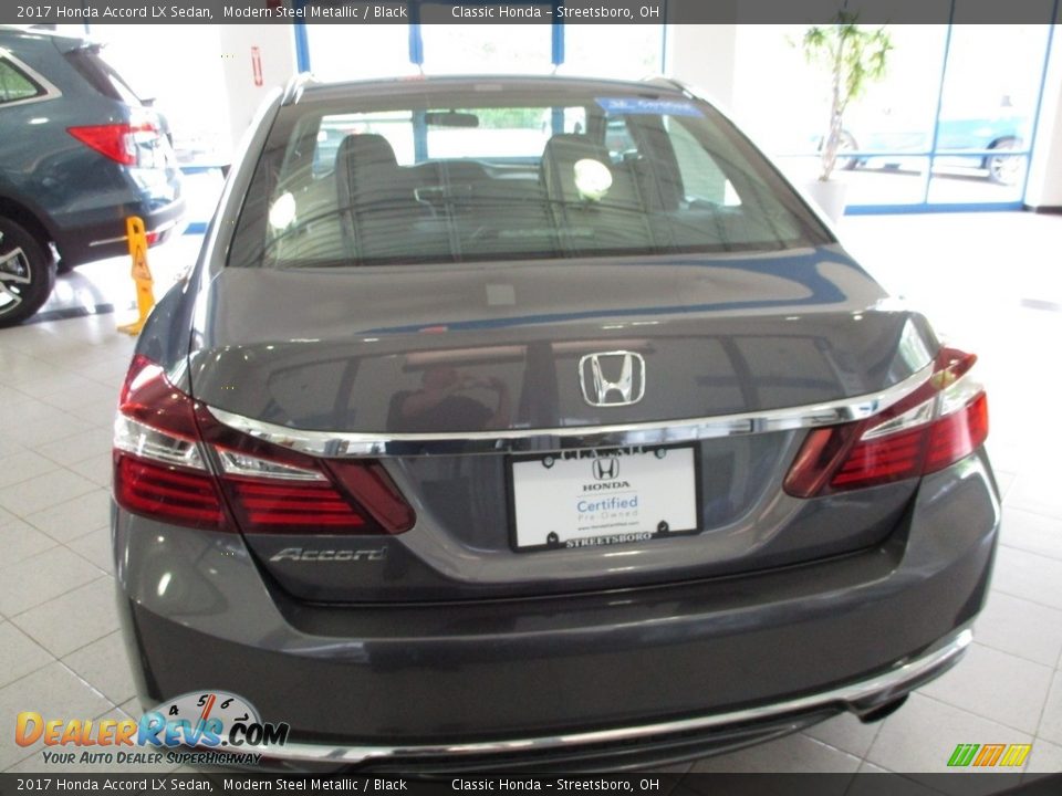 2017 Honda Accord LX Sedan Modern Steel Metallic / Black Photo #8