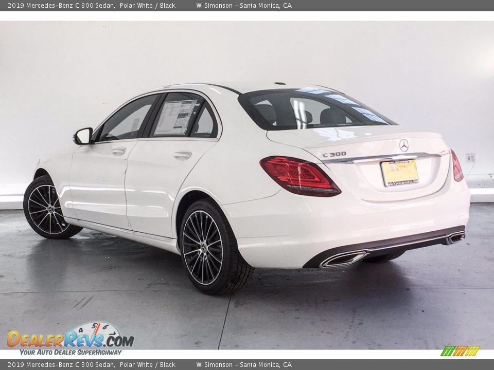 2019 Mercedes-Benz C 300 Sedan Polar White / Black Photo #2
