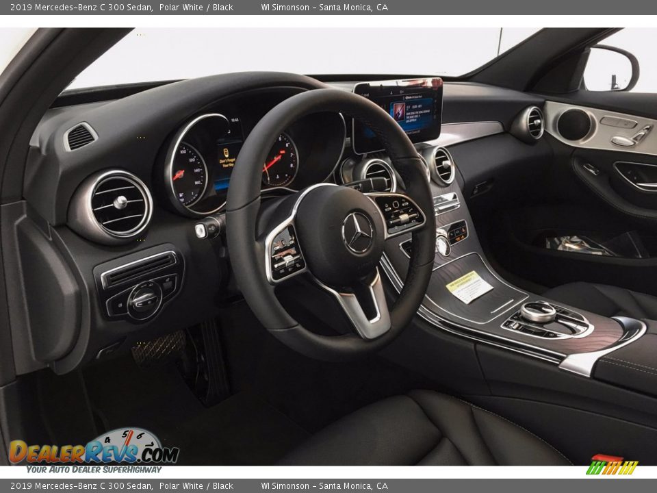 2019 Mercedes-Benz C 300 Sedan Polar White / Black Photo #4