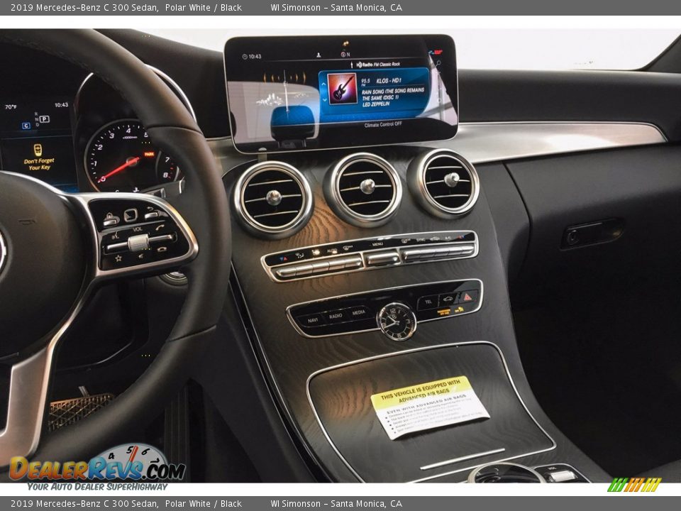 2019 Mercedes-Benz C 300 Sedan Polar White / Black Photo #6