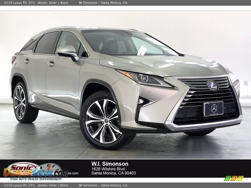 2018 Lexus RX 350 Atomic Silver / Black Photo #1