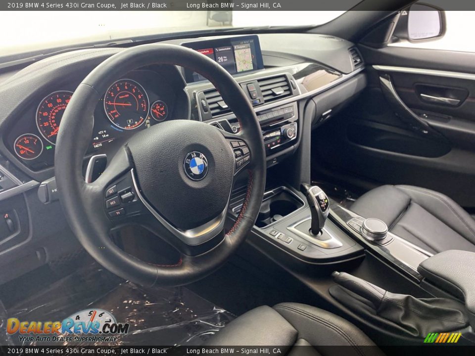 2019 BMW 4 Series 430i Gran Coupe Jet Black / Black Photo #16