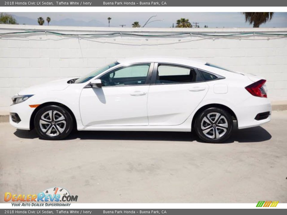 2018 Honda Civic LX Sedan Taffeta White / Ivory Photo #9