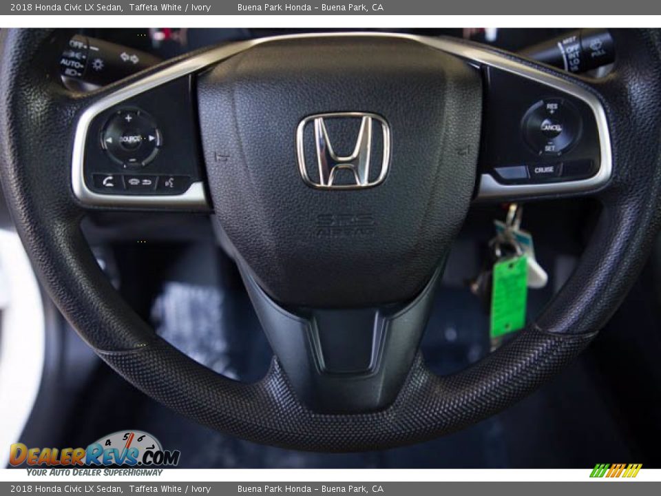 2018 Honda Civic LX Sedan Taffeta White / Ivory Photo #14
