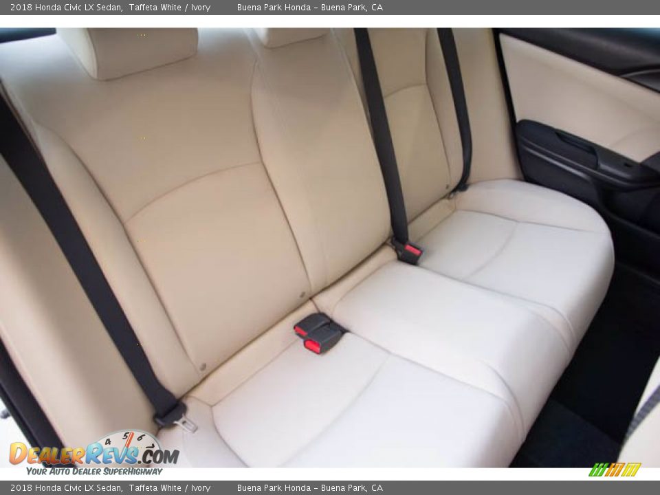 2018 Honda Civic LX Sedan Taffeta White / Ivory Photo #22