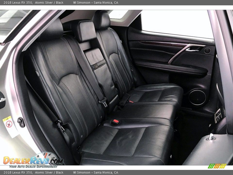 Rear Seat of 2018 Lexus RX 350 Photo #18