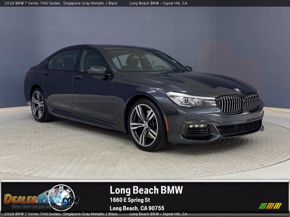 2018 BMW 7 Series 740i Sedan Singapore Gray Metallic / Black Photo #1