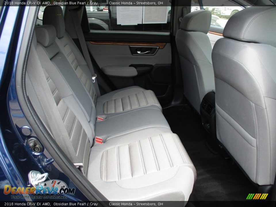 2018 Honda CR-V EX AWD Obsidian Blue Pearl / Gray Photo #20