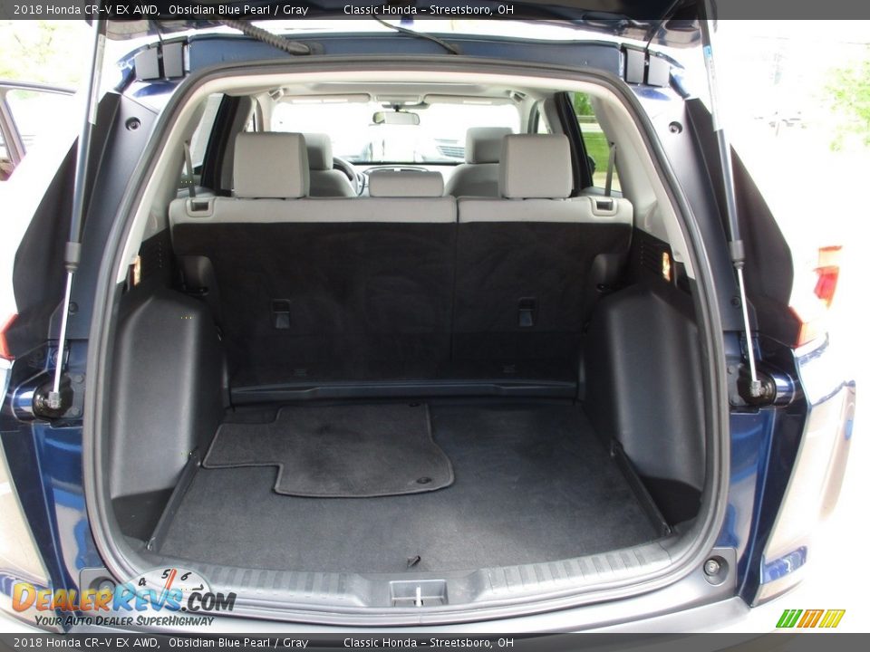 2018 Honda CR-V EX AWD Obsidian Blue Pearl / Gray Photo #21