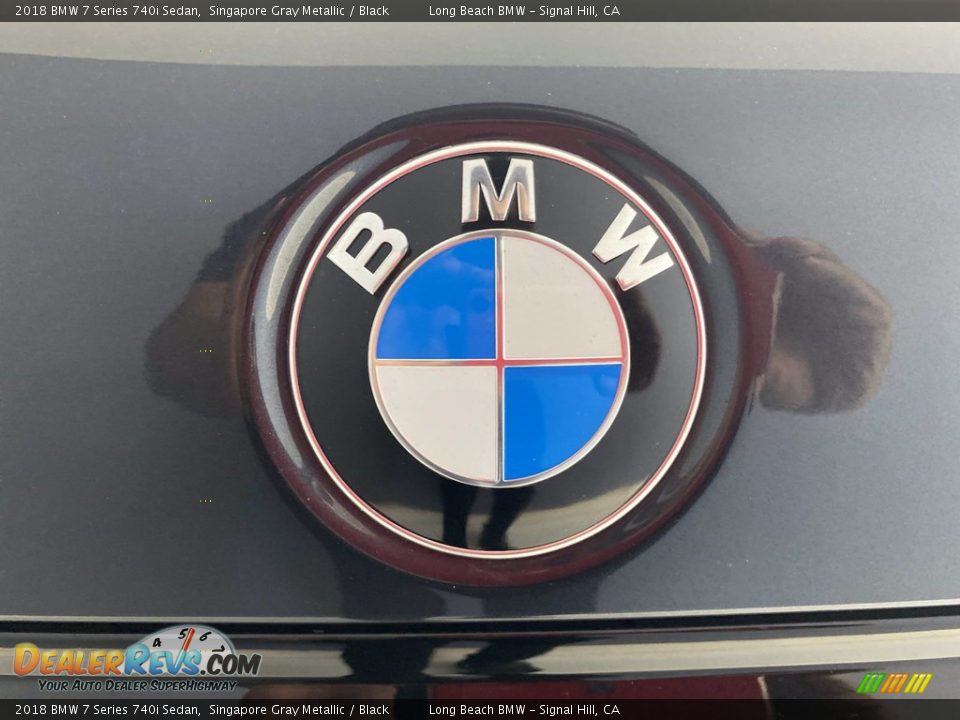 2018 BMW 7 Series 740i Sedan Singapore Gray Metallic / Black Photo #10