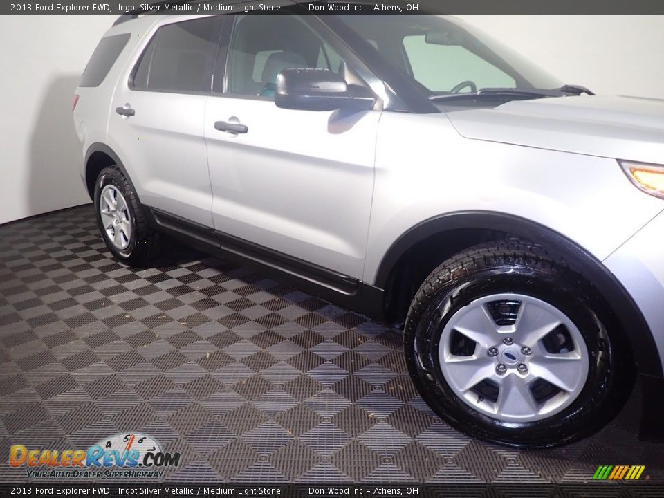 2013 Ford Explorer FWD Ingot Silver Metallic / Medium Light Stone Photo #3