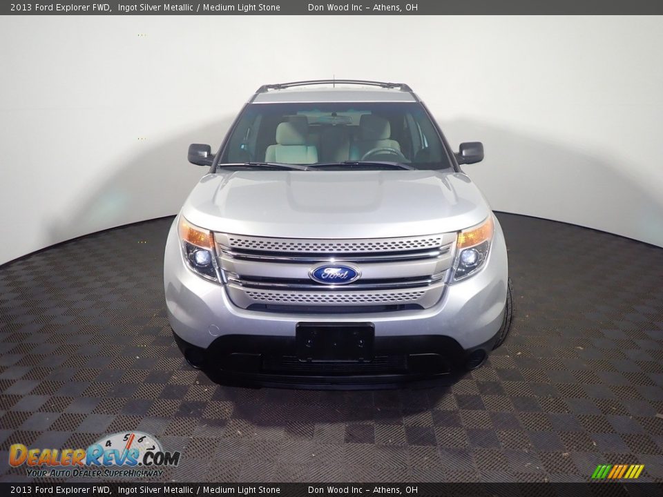 2013 Ford Explorer FWD Ingot Silver Metallic / Medium Light Stone Photo #4