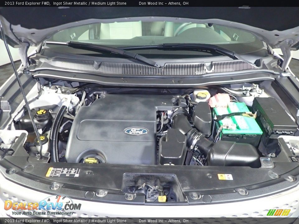 2013 Ford Explorer FWD Ingot Silver Metallic / Medium Light Stone Photo #6