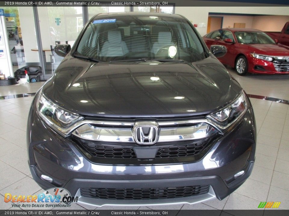 2019 Honda CR-V EX AWD Gunmetal Metallic / Gray Photo #2