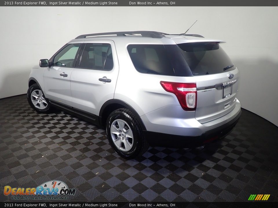 2013 Ford Explorer FWD Ingot Silver Metallic / Medium Light Stone Photo #11