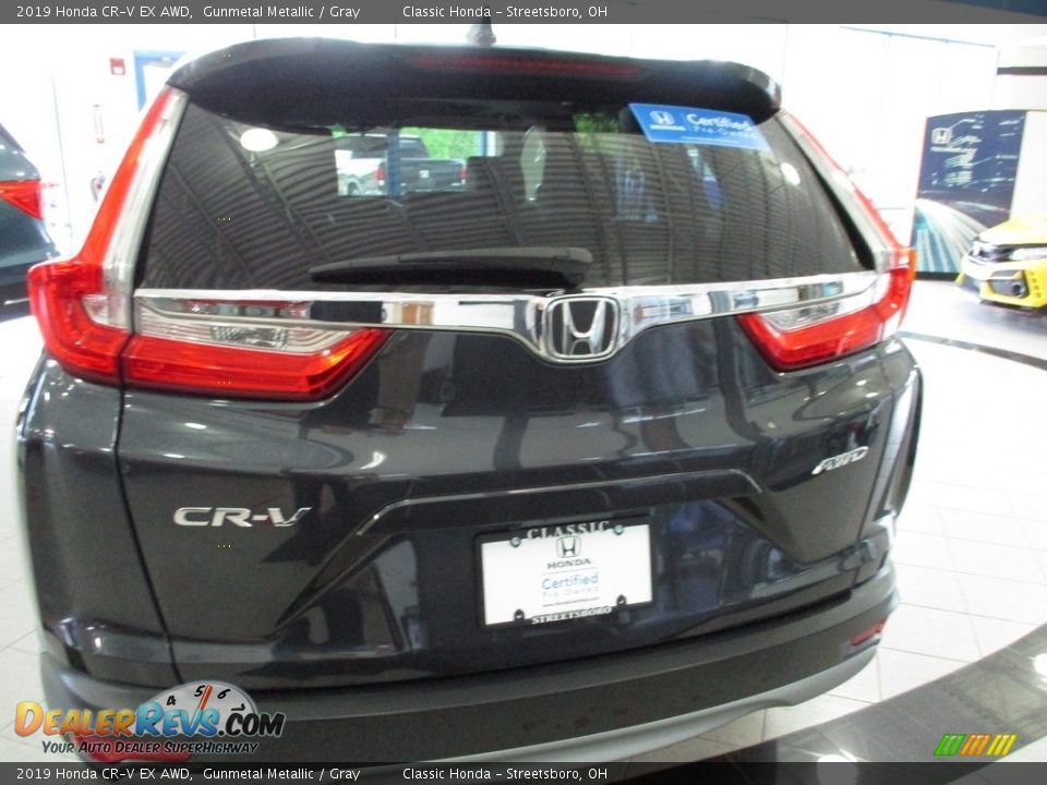 2019 Honda CR-V EX AWD Gunmetal Metallic / Gray Photo #8