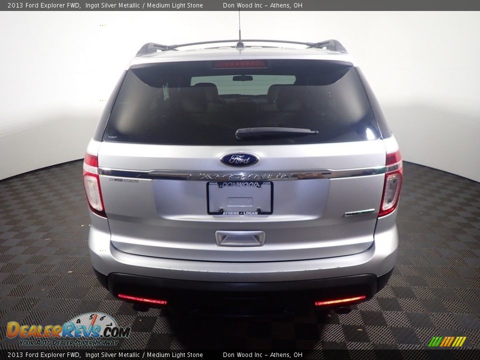2013 Ford Explorer FWD Ingot Silver Metallic / Medium Light Stone Photo #12
