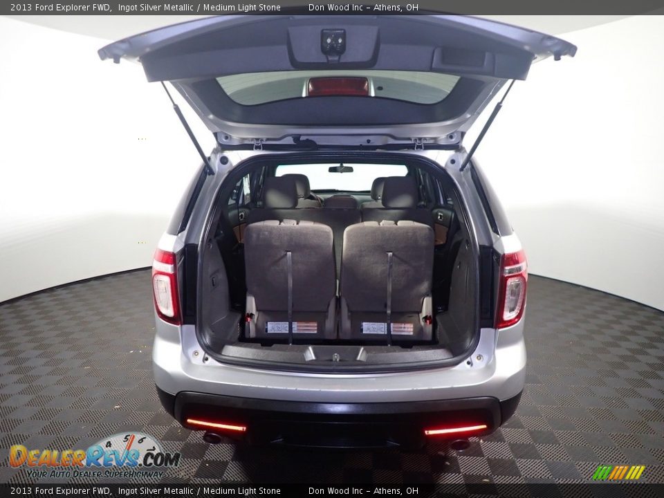 2013 Ford Explorer FWD Ingot Silver Metallic / Medium Light Stone Photo #13