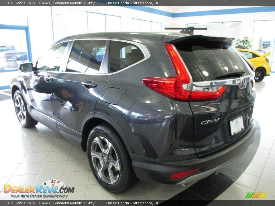 2019 Honda CR-V EX AWD Gunmetal Metallic / Gray Photo #9