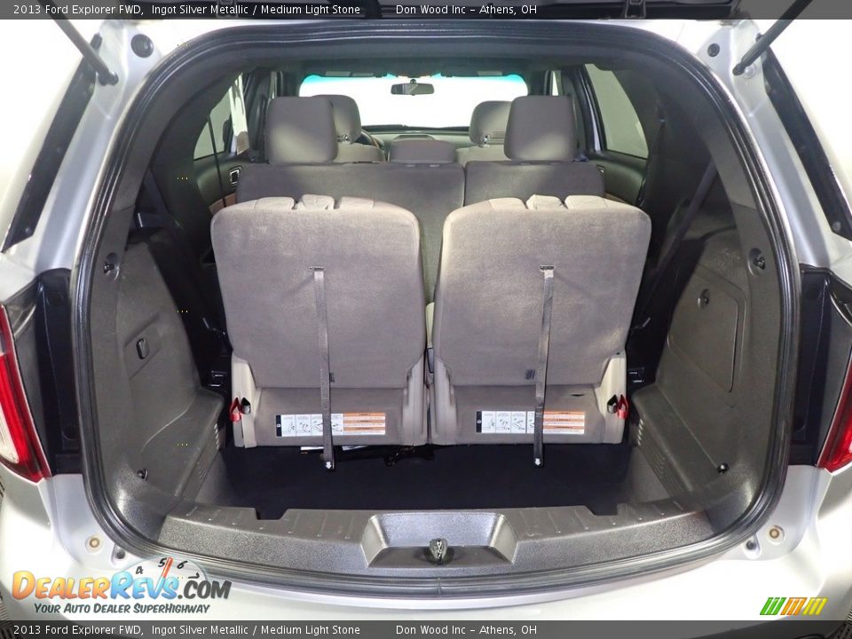 2013 Ford Explorer FWD Ingot Silver Metallic / Medium Light Stone Photo #14