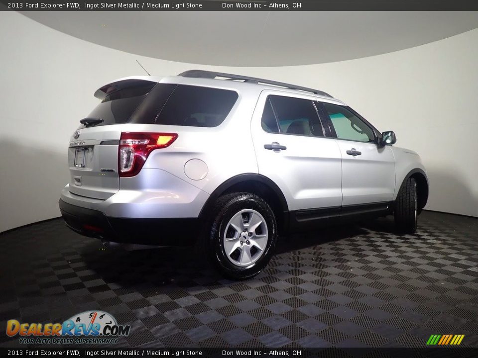 2013 Ford Explorer FWD Ingot Silver Metallic / Medium Light Stone Photo #15