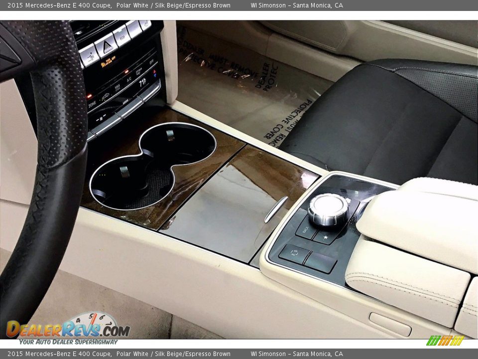 2015 Mercedes-Benz E 400 Coupe Polar White / Silk Beige/Espresso Brown Photo #17