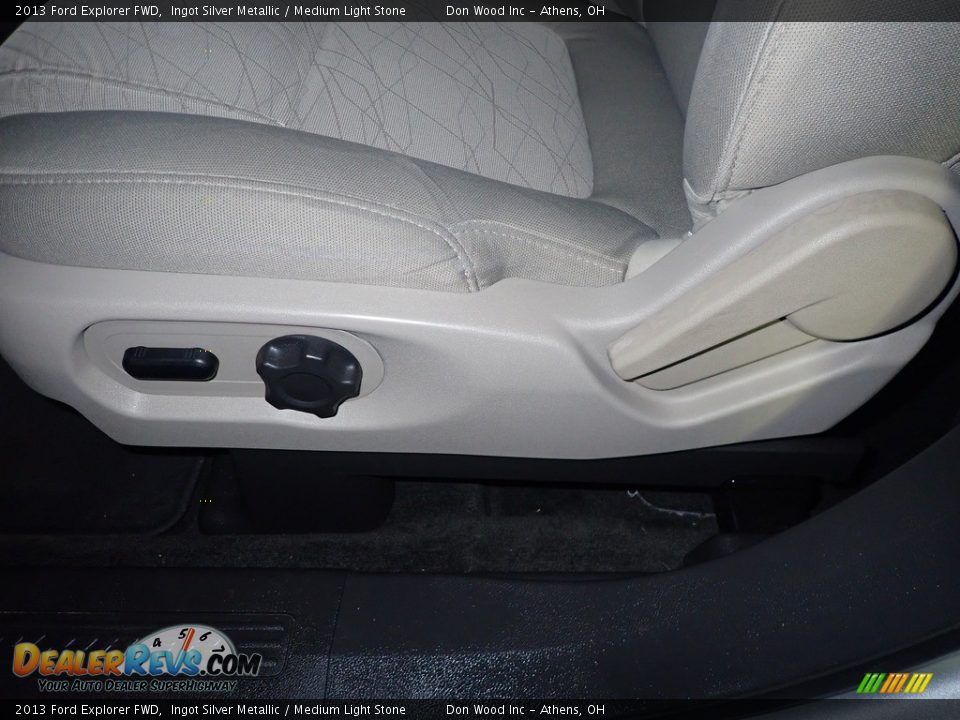2013 Ford Explorer FWD Ingot Silver Metallic / Medium Light Stone Photo #22