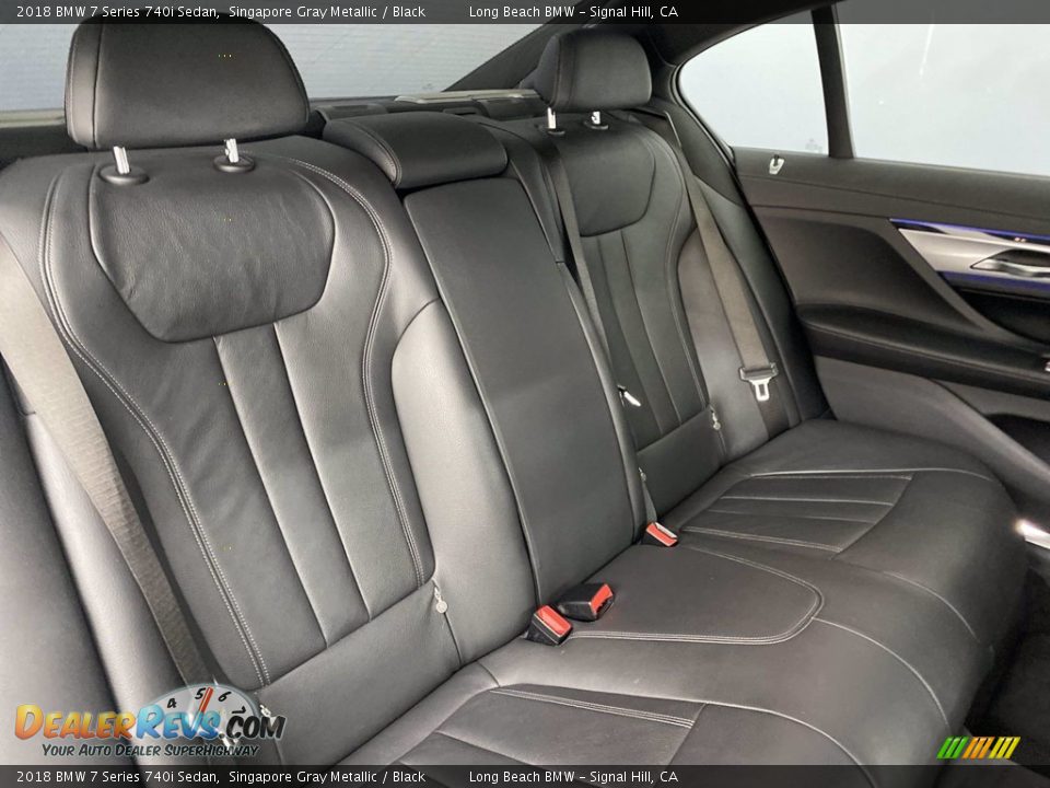 Rear Seat of 2018 BMW 7 Series 740i Sedan Photo #36