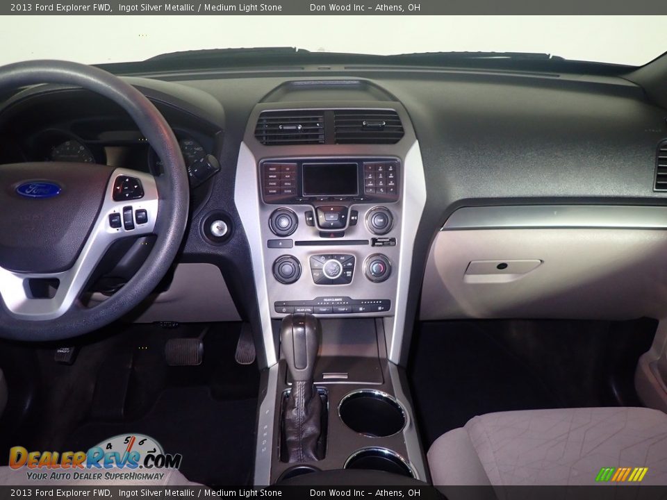 2013 Ford Explorer FWD Ingot Silver Metallic / Medium Light Stone Photo #24